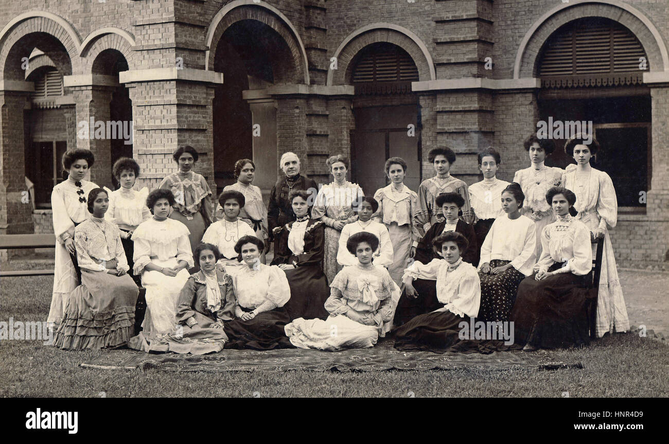 Archiv Bild der anglo-indischen Schule, Kalkutta, Indien Stockfoto