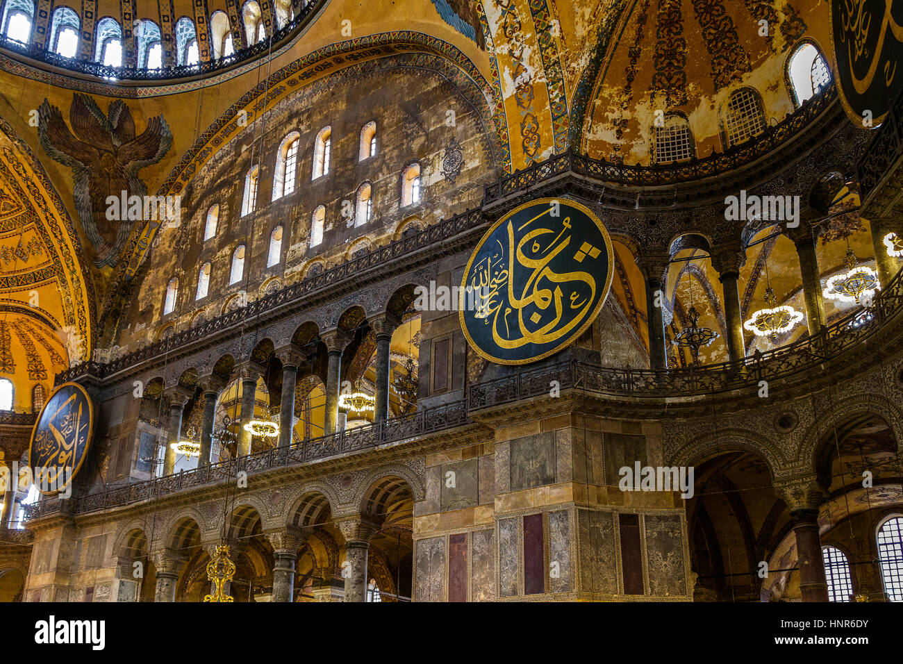 Türkei Istanbul innen Sankt-Sophia-Kirche Stockfoto