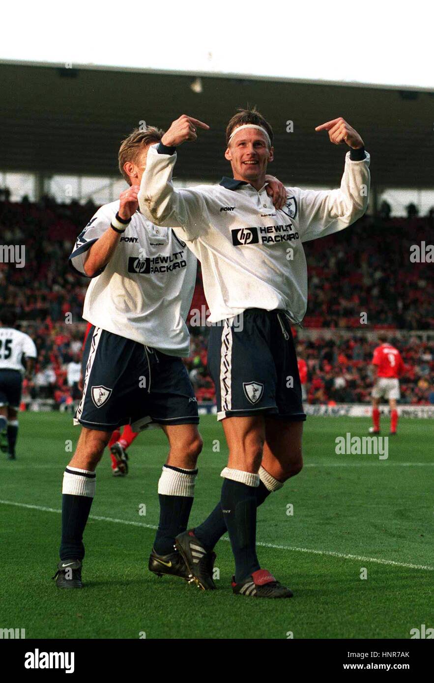 TEDDY SHERINGHAM & WILSON MIDDLESBROUGH V TOTTENHAM H 19. Oktober 1996 Stockfoto