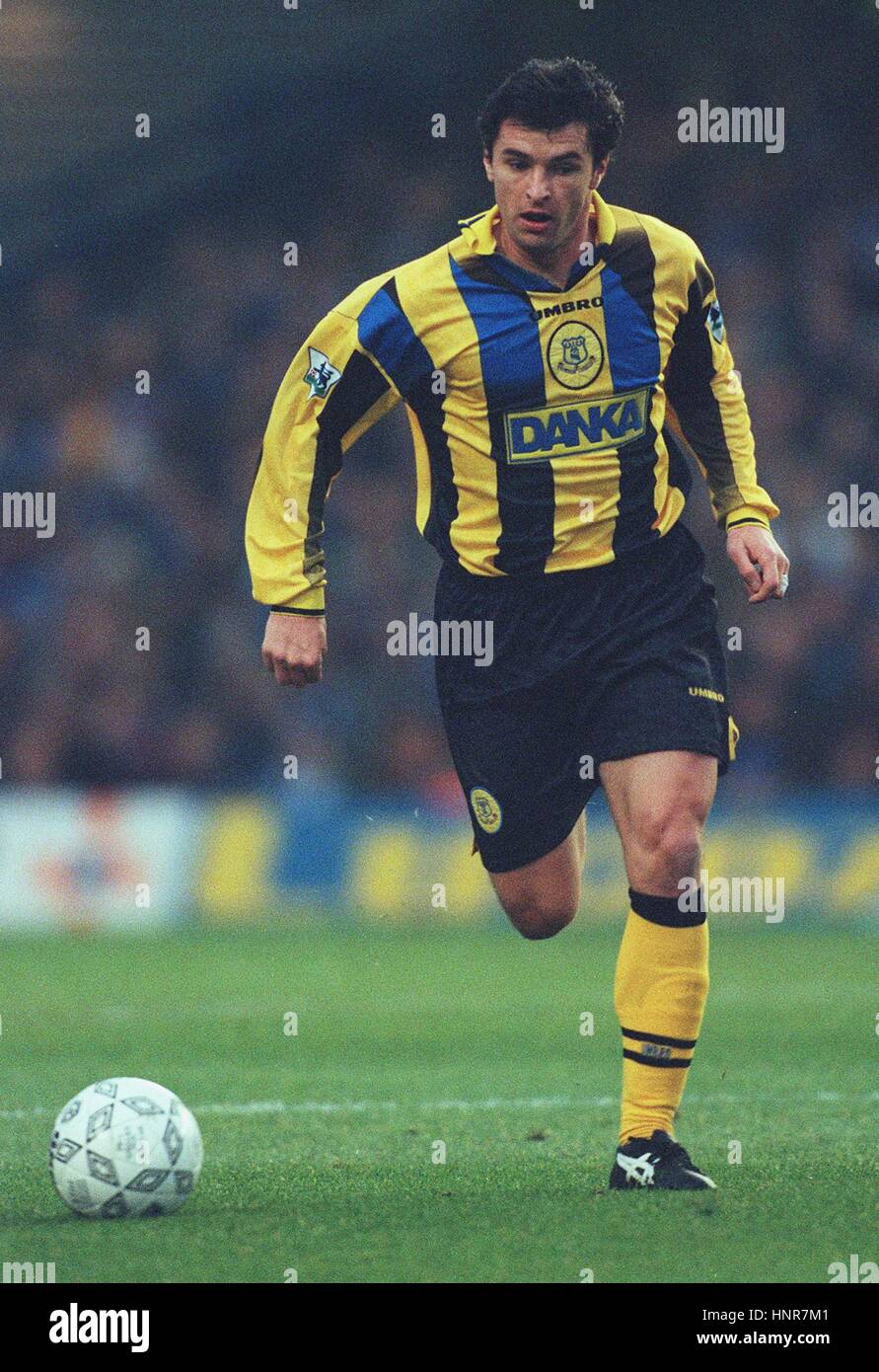 GARY SPEED EVERTON FC 18. Dezember 1996 Stockfoto