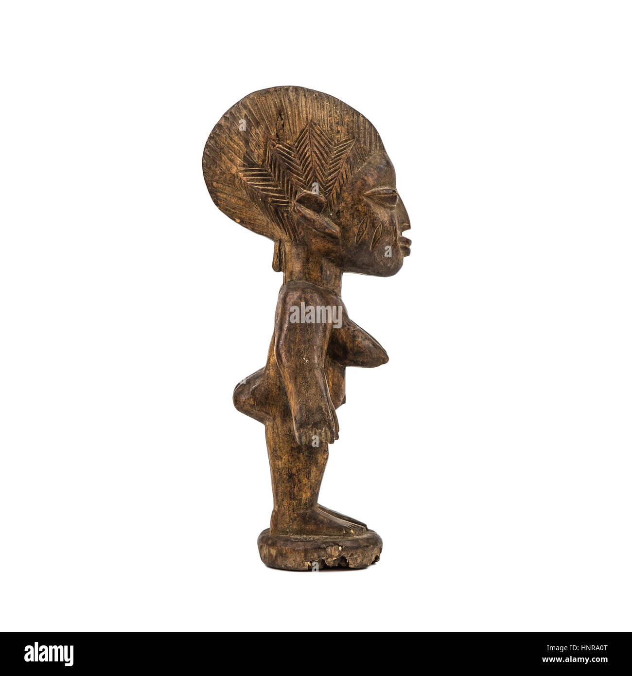 Historische Afrika Skulptur Figur Holz Stockfoto