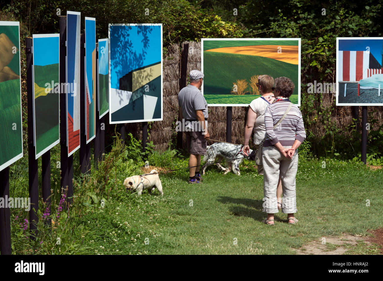 Festival Foto 2015 La Gacilly Fotografie-Ausstellung in la Gacilly im französischen Morbihan (56), Gastland: Italien, Thema: den Planeten ernähren Stockfoto