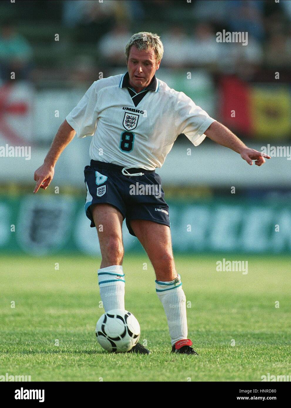 Paul Gascoigne England Glasgow Rangers Fc Republica Stadion Chisinau Moldawien 1 September 1996 Stockfotografie Alamy
