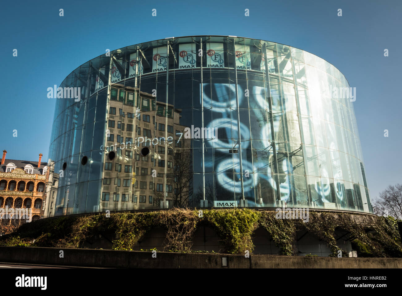 IMAX-Kino auf der Londoner Southbank, Waterloo, Lambeth, London, England, VEREINIGTES KÖNIGREICH Stockfoto