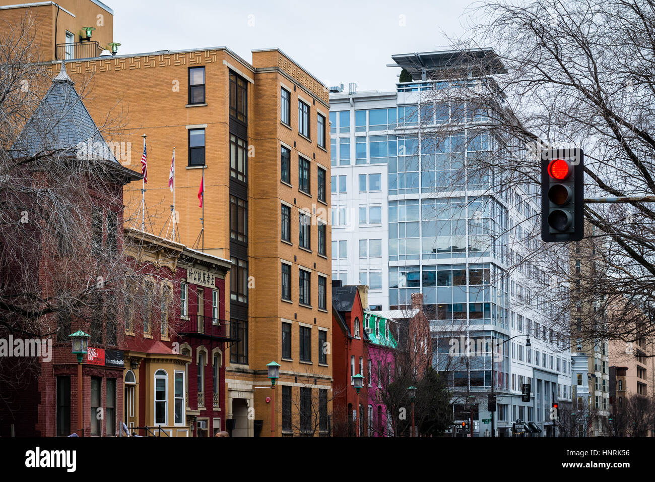 Unternehmen an der 6th Street in Chinatown, in Washington, DC. Stockfoto
