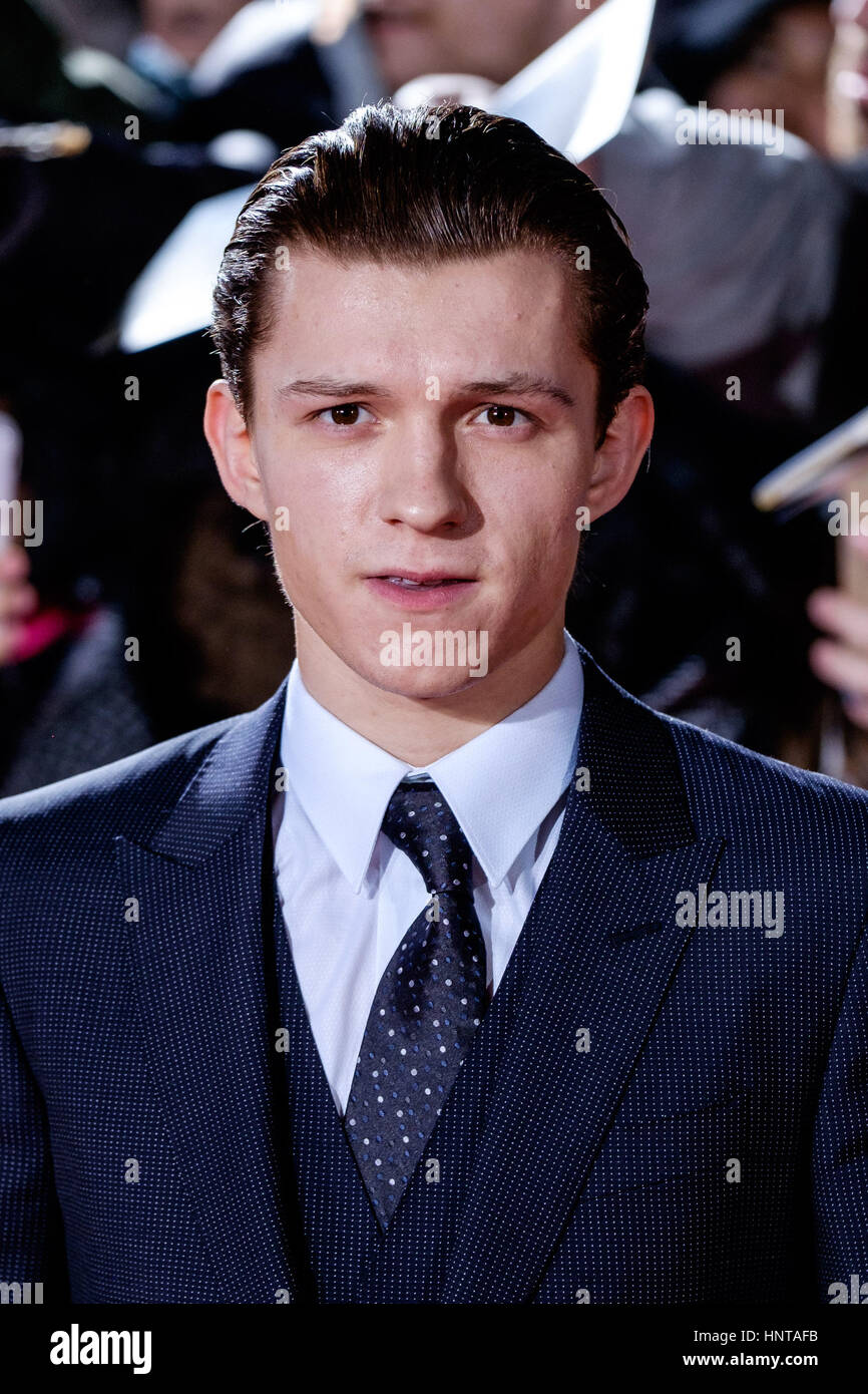 London, UK. 16. Februar 2017. Tom Holland kommt bei der UK-Premiere von Lost City of Z im 16.02.2017 in The British Museum. Personen im Bild: Tom Holland. Picture by Credit: Julie Edwards/Alamy Live-Nachrichten Stockfoto