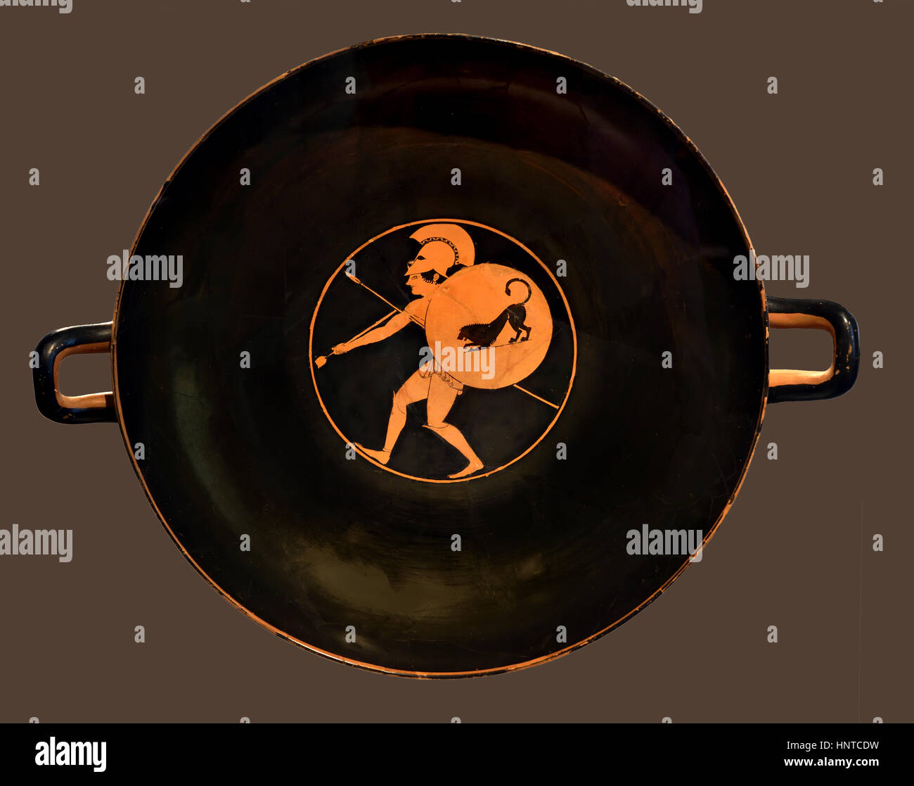 Der Tod des Patroklos 510 BC Attic rote Figur (die Beziehung zwischen Achilles und Patroklos ist ein wesentlicher Bestandteil der Mythen im Zusammenhang mit dem Trojanischen Krieg.  ) In Griechisch, Griechenland. Stockfoto