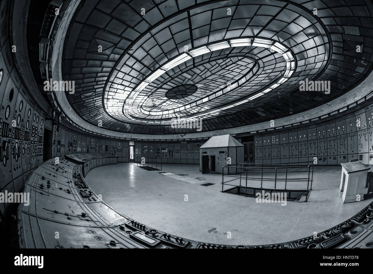 Verlassene Kraftwerk in Budapest, Ungarn Stockfoto