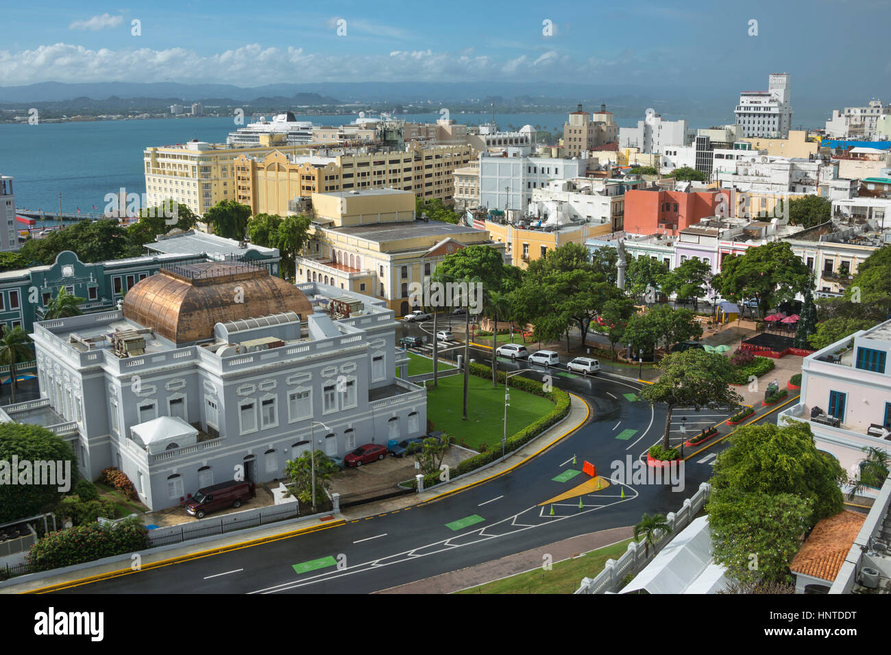 PLAZA DE COLON ALTSTADT SAN JUAN PUERTO RICO Stockfoto