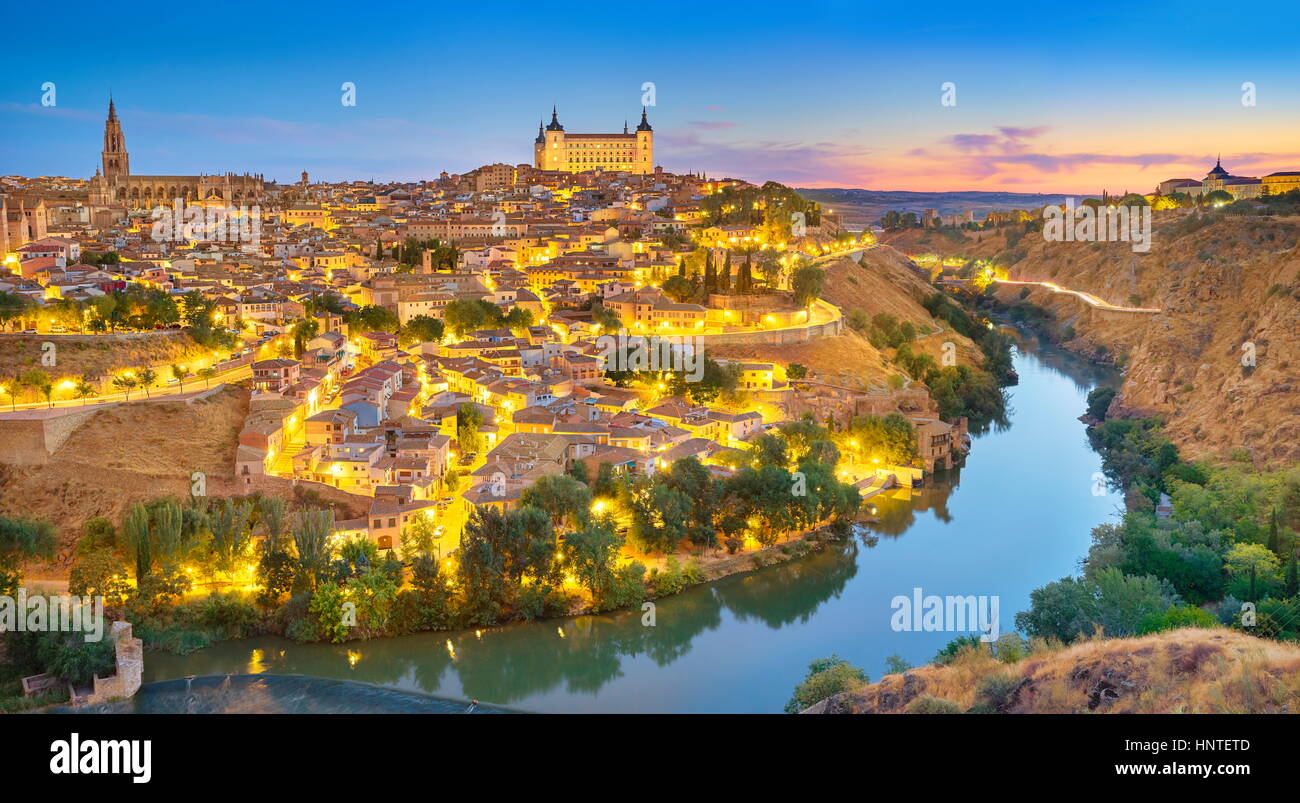 Spanien - Alcazar von Toledo Altstadt Stockfoto