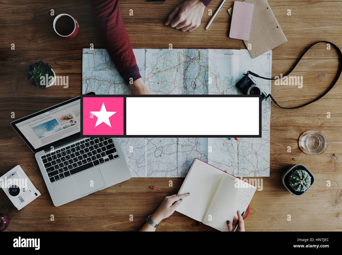 Banner-Abzeichen Label leere Kopie Raumkonzept Stockfoto