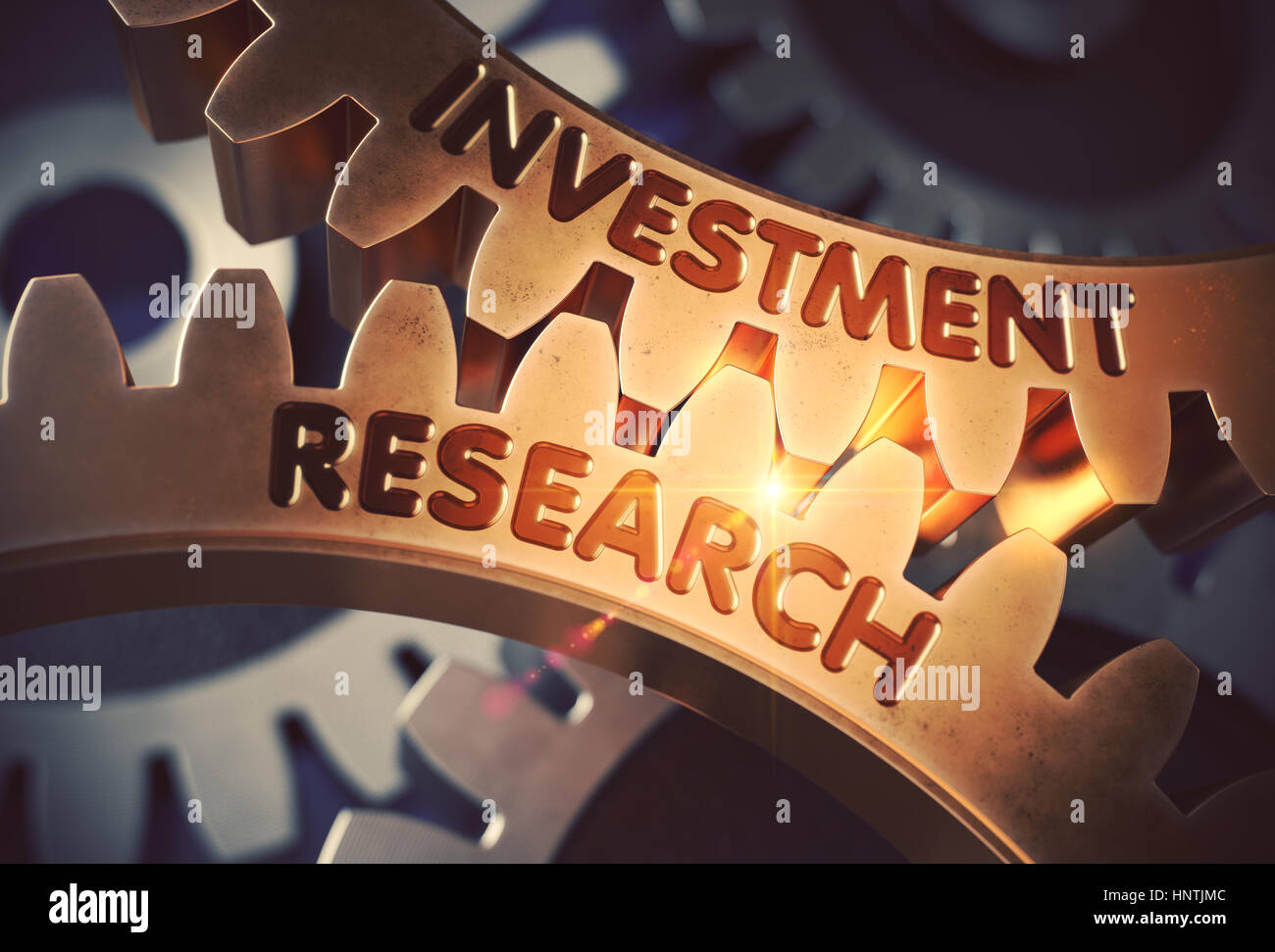 Investment Research. 3D. Stockfoto