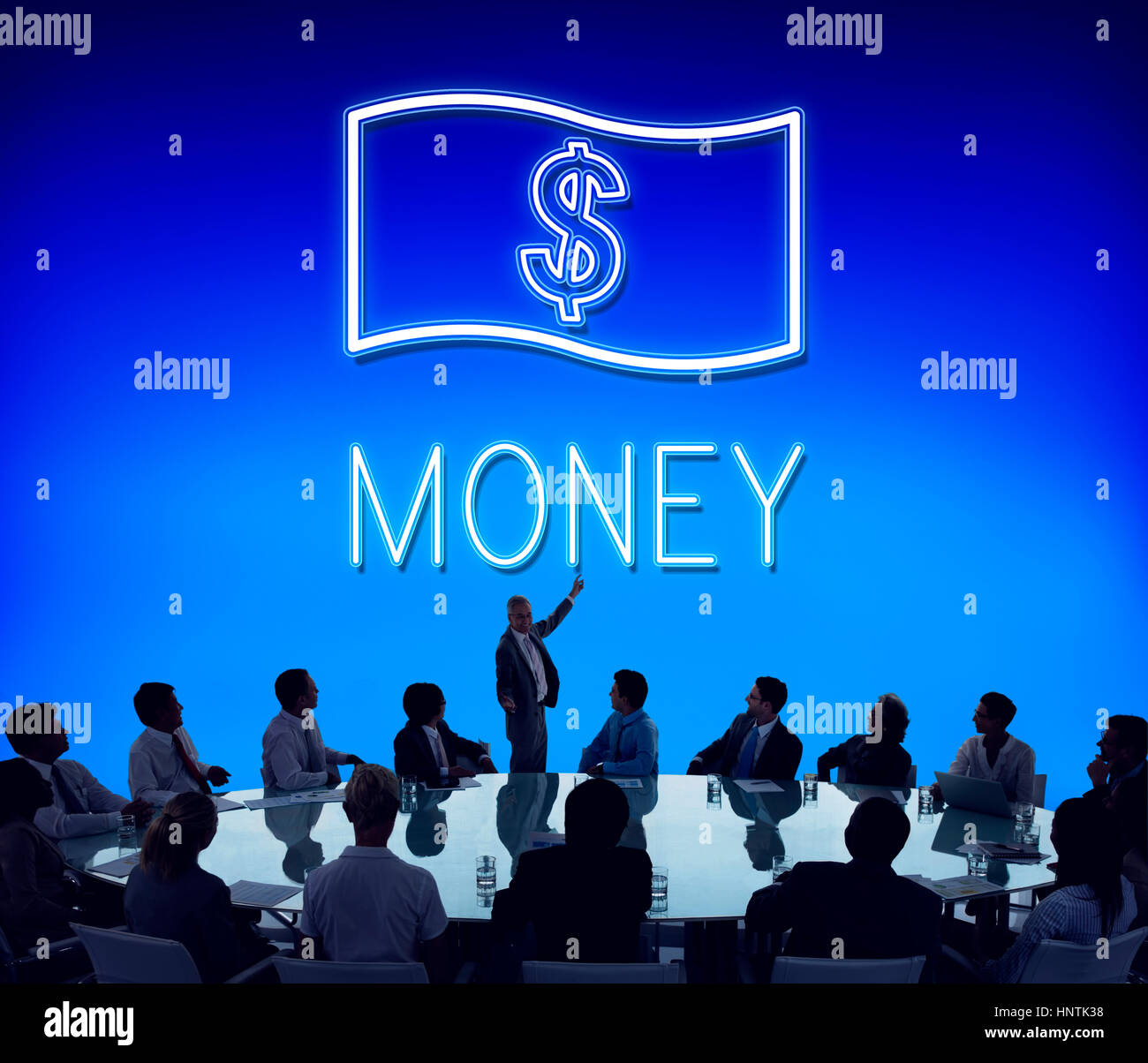 Cash Flow Accounting Symbol Konzept Geld sparen Stockfoto