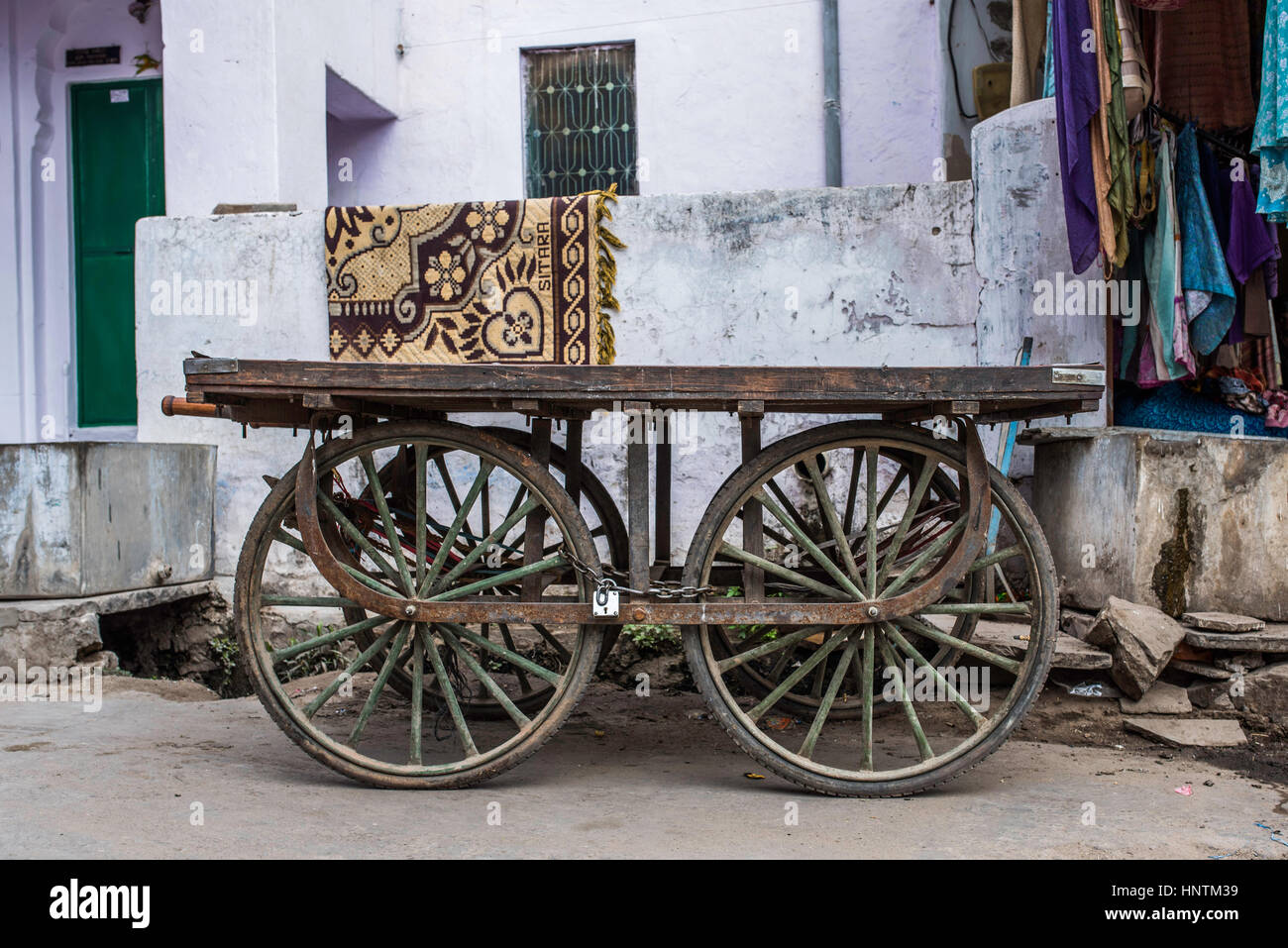 Verschlossenen Wagen, Pushkar Indien Stockfoto