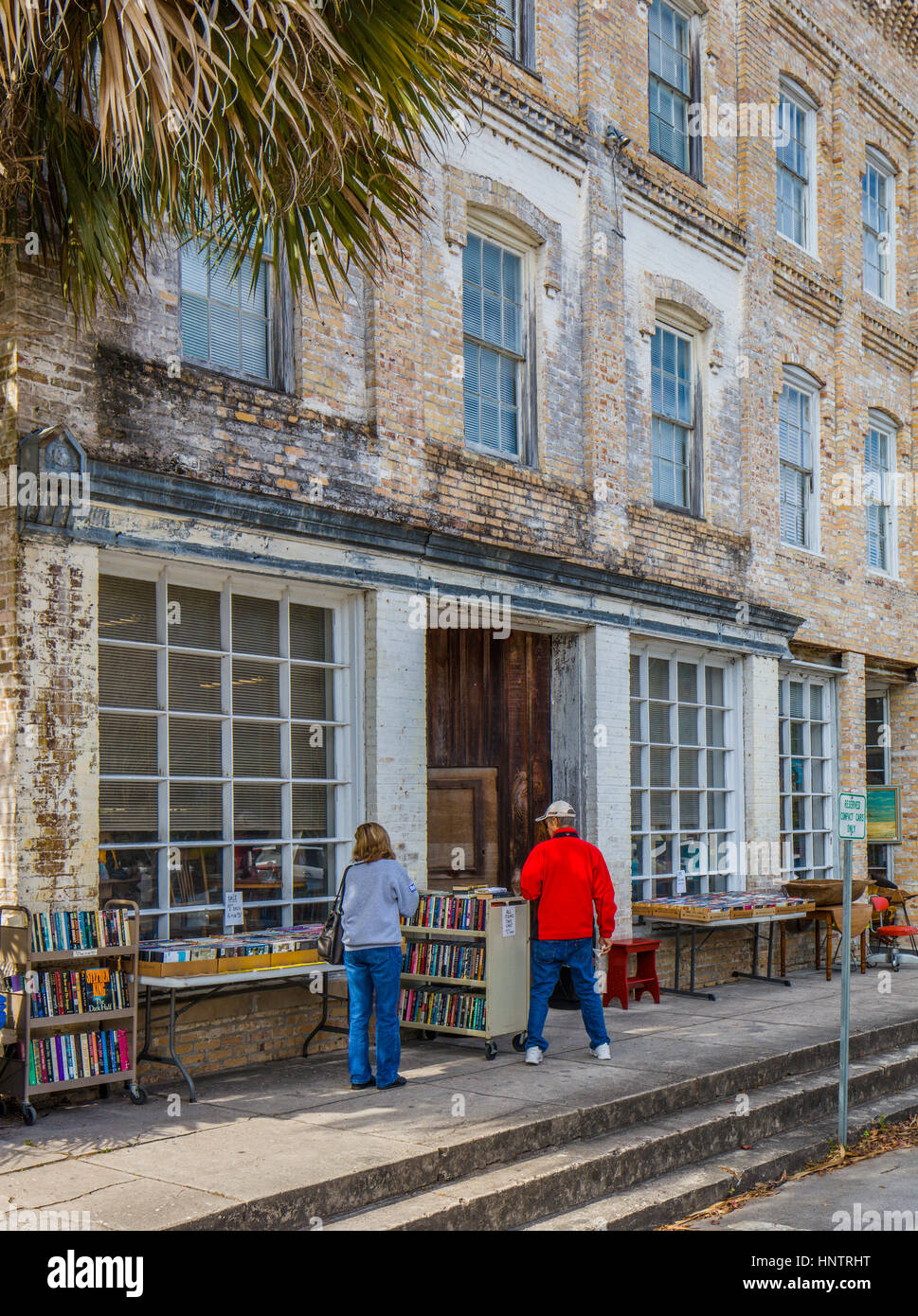 Cholokka Boulevard in Micanopy im Alachua County. Floridas selbsternannten Antiquitäten Hauptstadt. Benannt zu Ehren ein Seminole Indianer Häuptling ließ sich in1821 Stockfoto