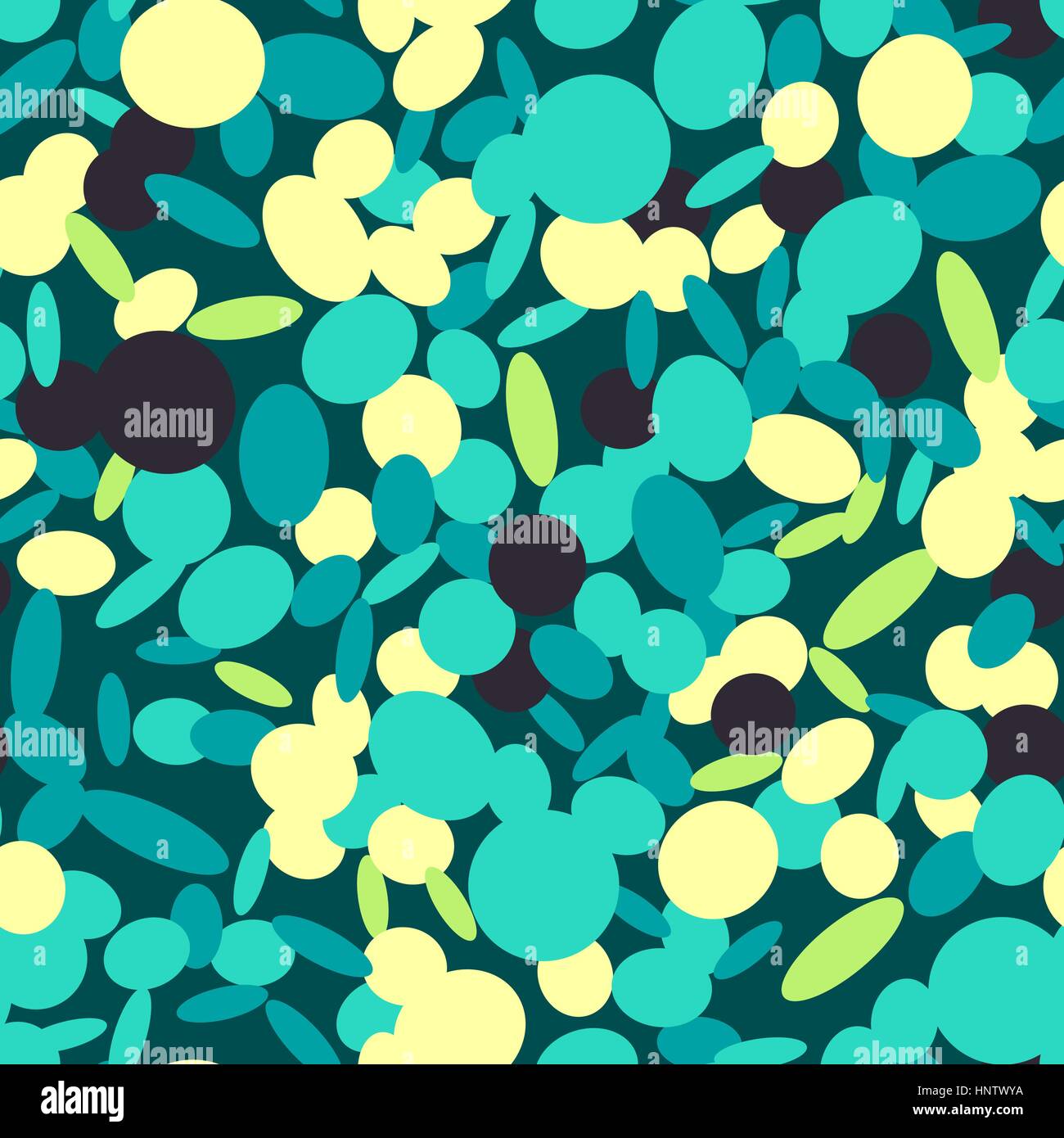 Blaue grüne Kreise Musterdesign. Abstrakten dekorativen Hintergrund. Vektor-Illustration. Stock Vektor