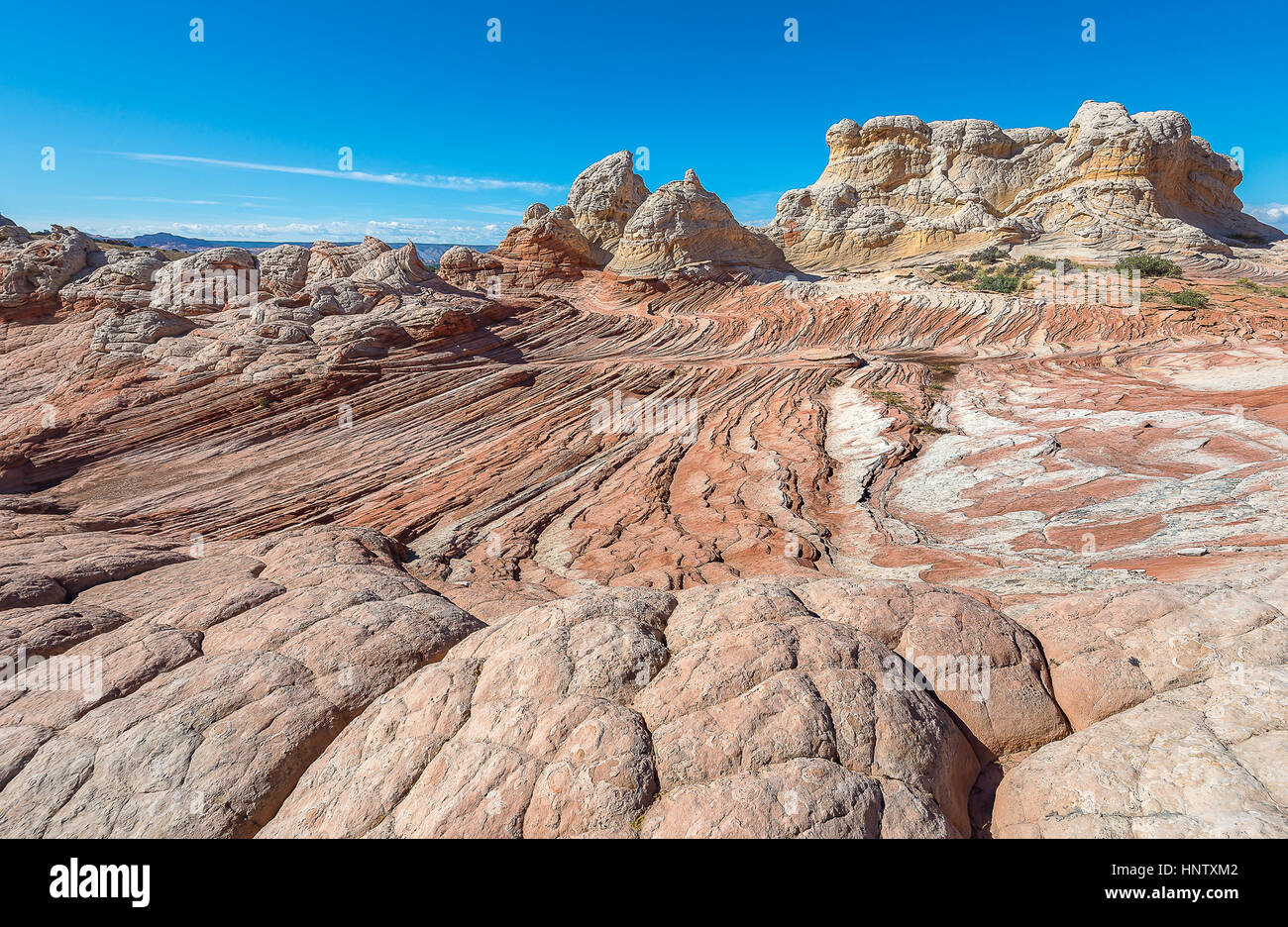 White Pocket, einzigartigen Formation Rock-Wüste in Arizona Stockfoto