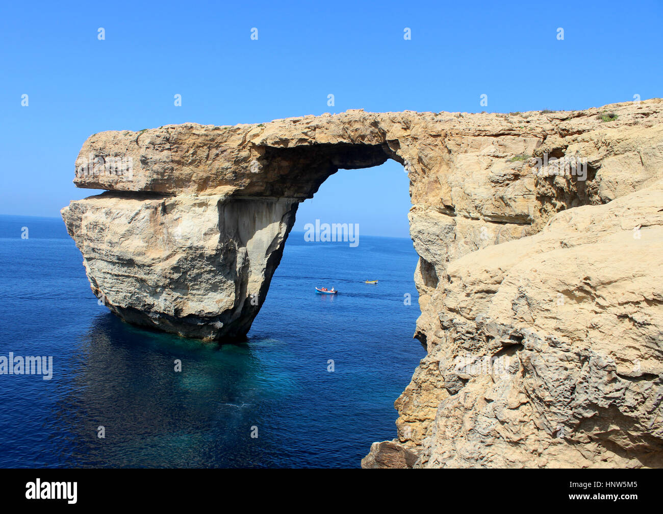 Azure Window Gozo, Malta Stockfoto