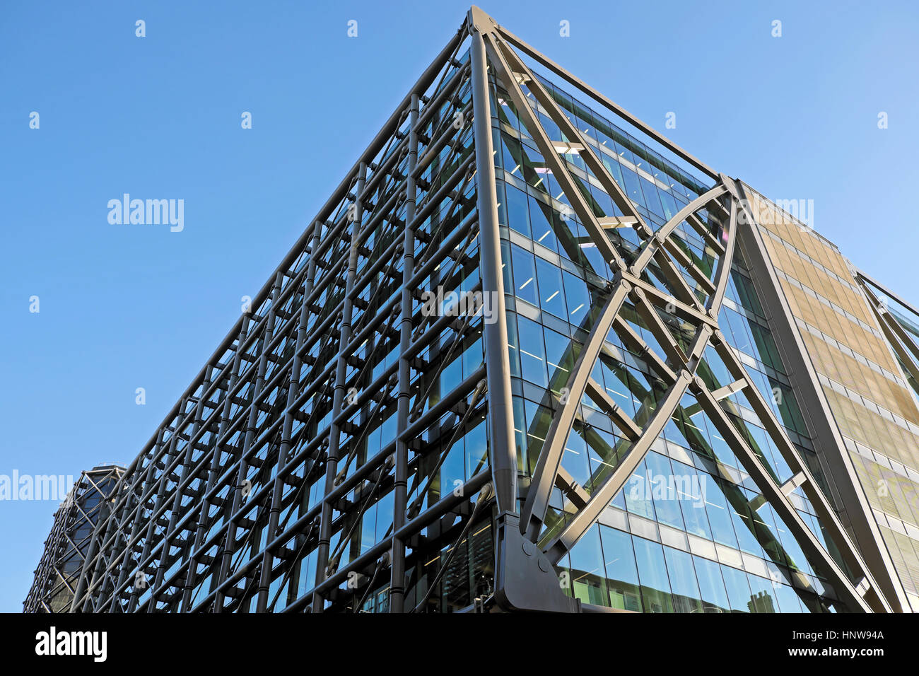 Außenansicht des Cannon Street Station Gebäudes in der City of London England Großbritannien KATHY DEWITT Stockfoto