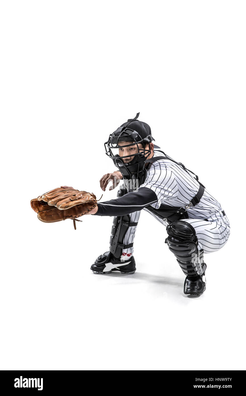 Baseball-catcher Stockfoto