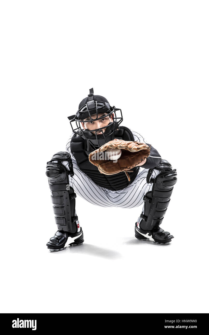 Baseball-catcher Stockfoto
