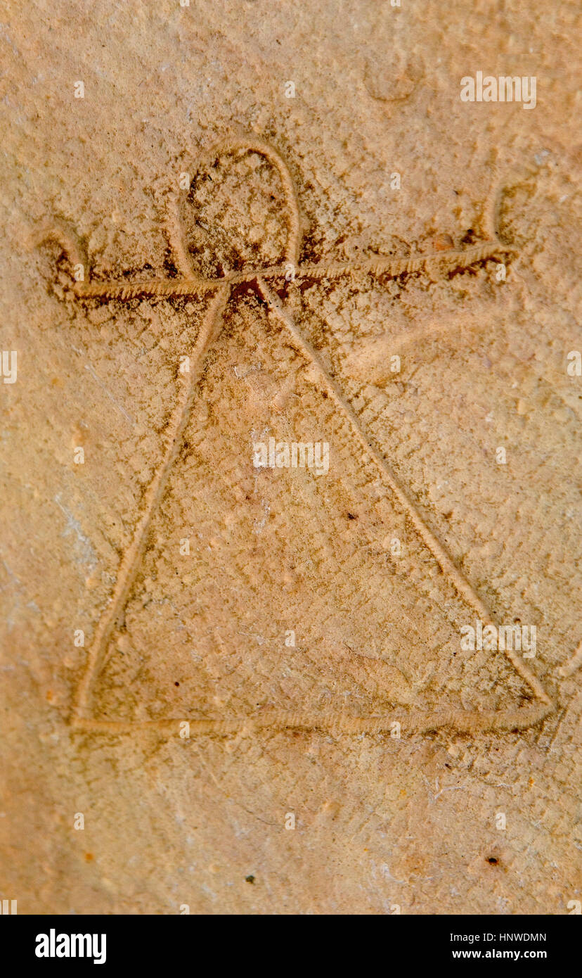 Tunez Carthage.Carthage Museum. Symbol der Tanit Stockfotografie Alamy