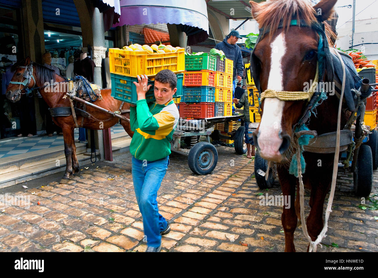 Tunez: Sousse.Medina.Market Stockfoto
