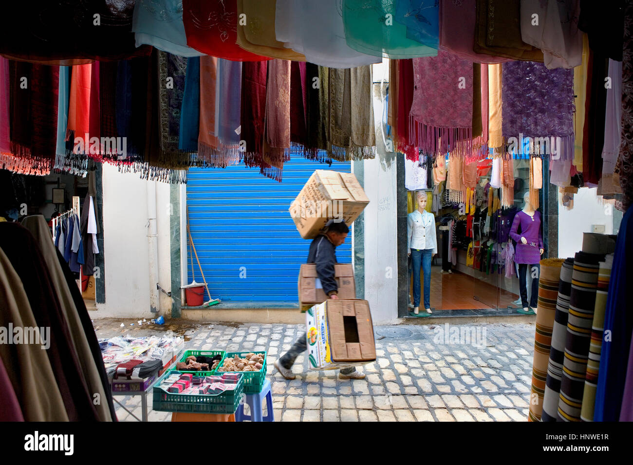 Tunez: Sousse.Medina.Souk. Stockfoto