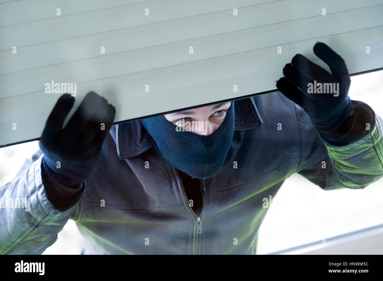 Model Release, Einbrecher - Housebreaker Stockfoto