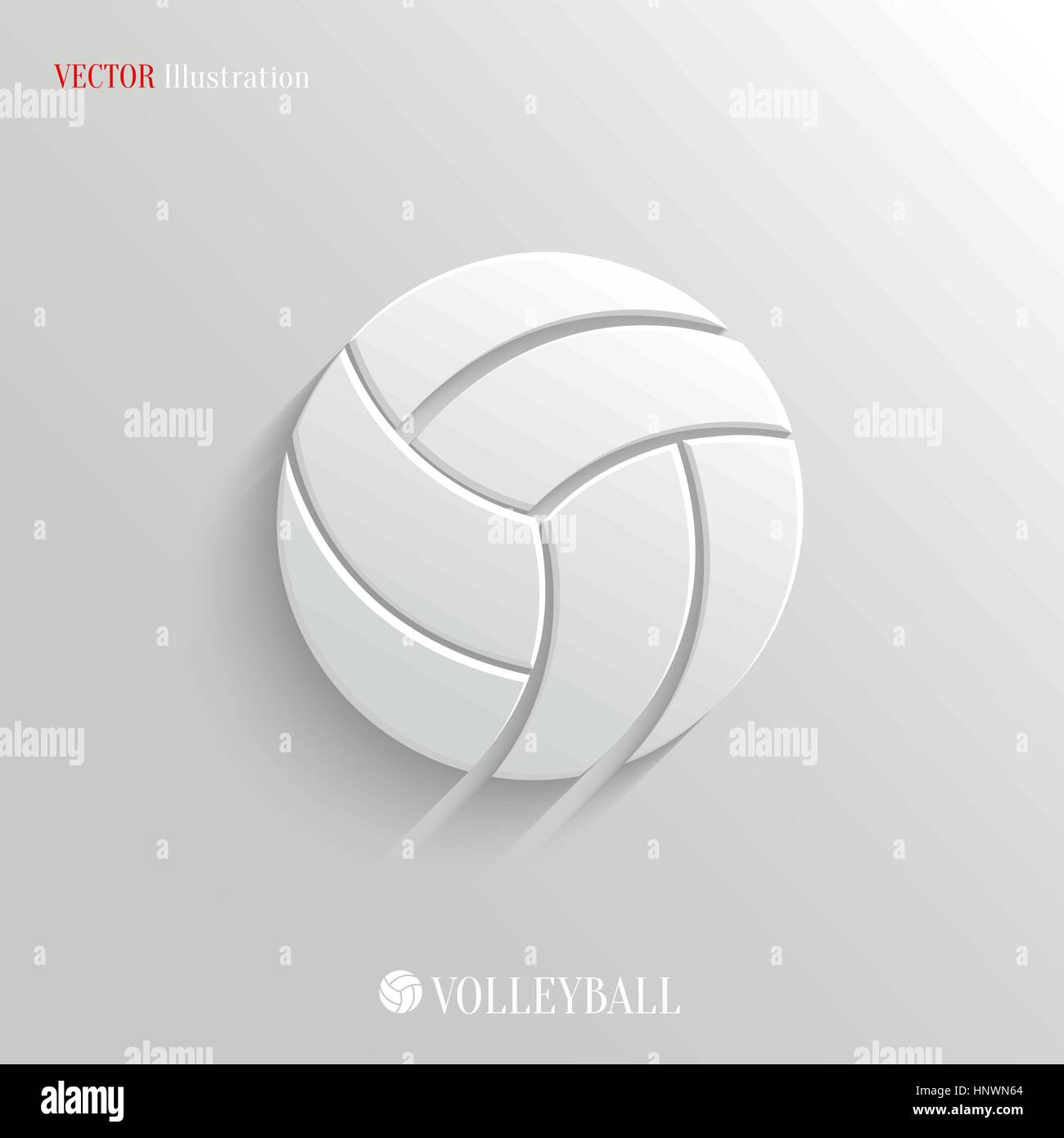 Volleyball-Symbol - Vektor-Web-Illustration, leicht in jeden beliebigen Hintergrund einfügen Stock Vektor