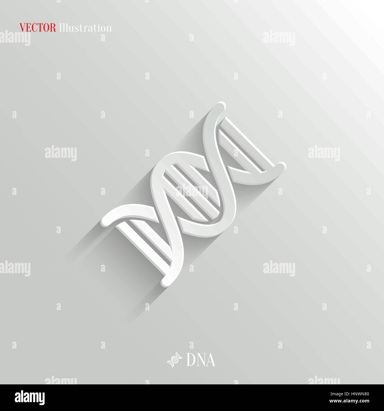 DNA-Symbol - Vektor-Web-Illustration, leicht in jeden beliebigen Hintergrund einfügen Stock Vektor