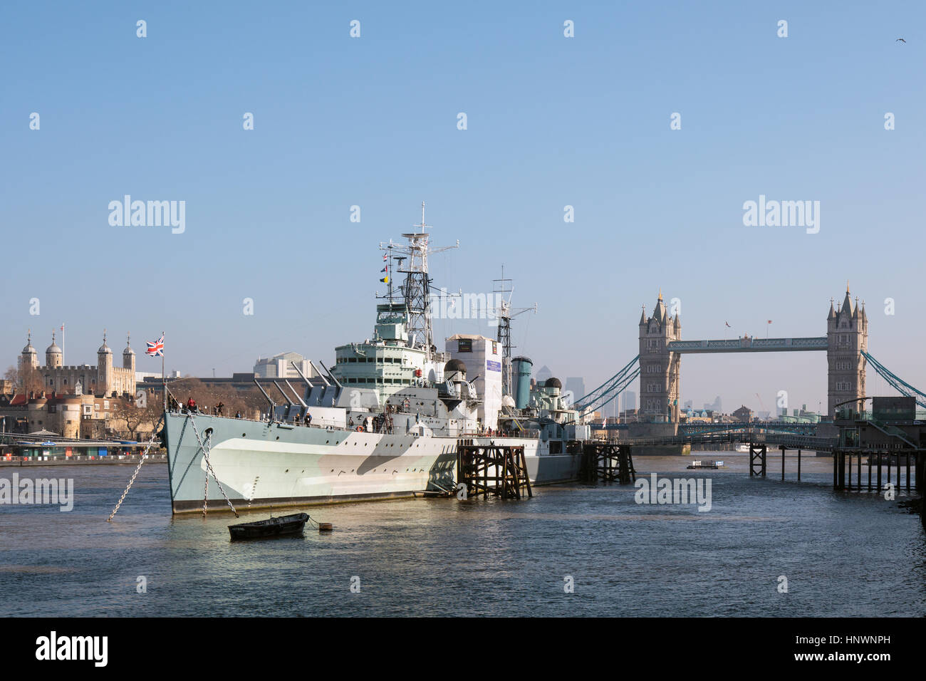HMS Belfast Stockfoto