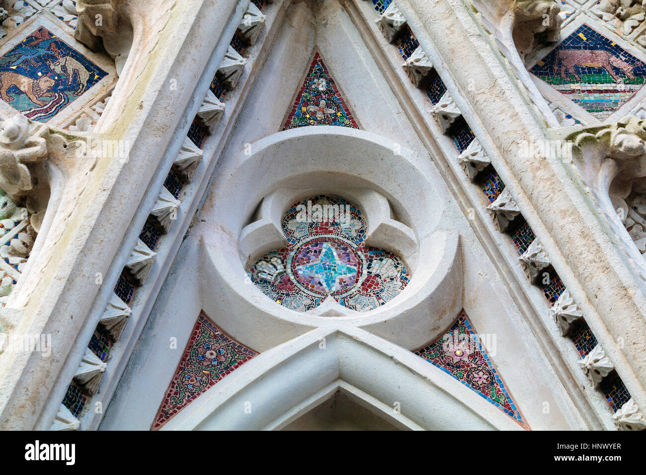 Detail Buxton Memorial Fountain in Victoria Tower Gardens Stockfoto