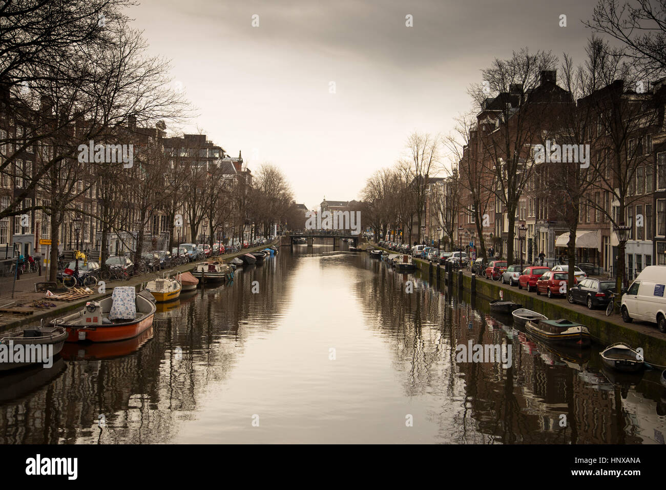 Straßenszenen Amsterdam - Holland. Stockfoto
