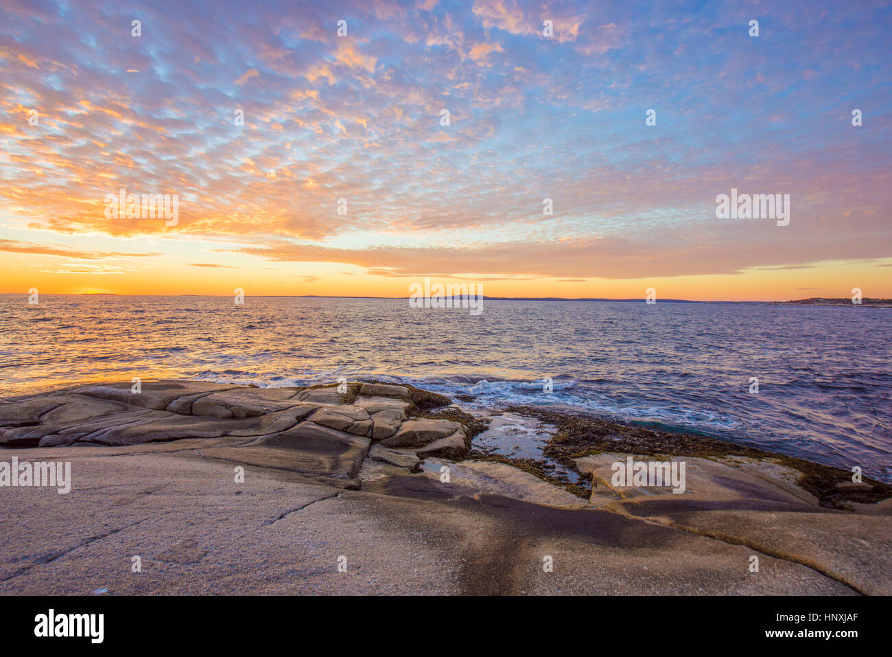 Peggys Cove Leuchtturm in Halifax in Nova Scotia Stockfoto