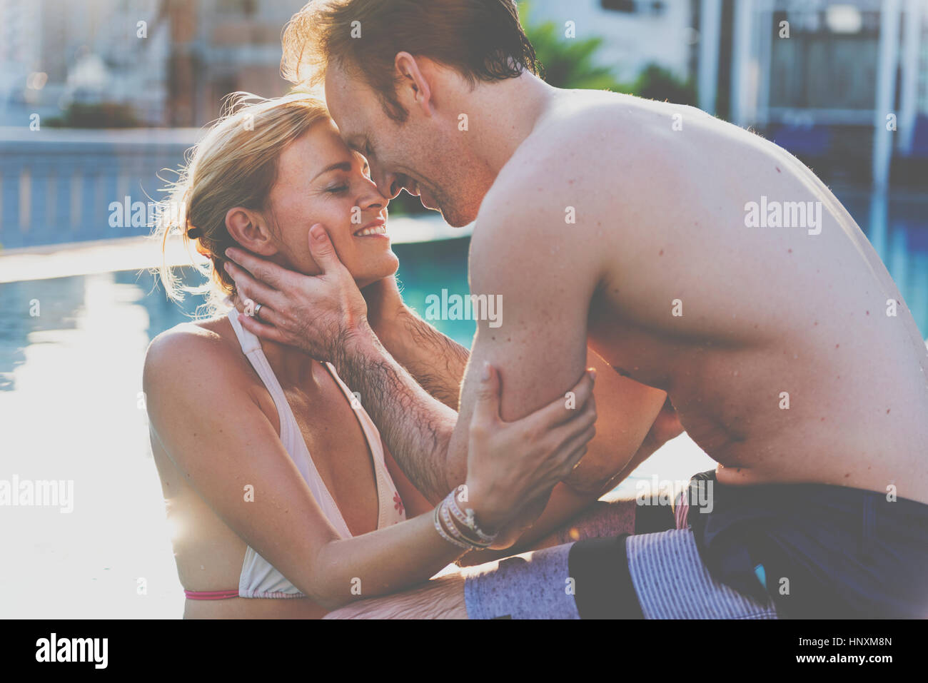 Paar Liebhaber Aktivität Glück Lifestyle Stockfoto