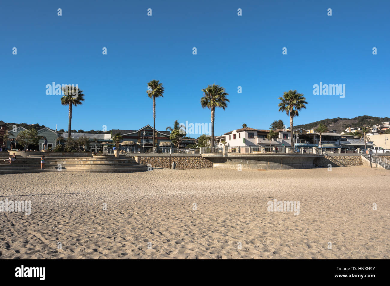 Avila Beach-Blick vom Sand Beach, Kalifornien Stockfoto
