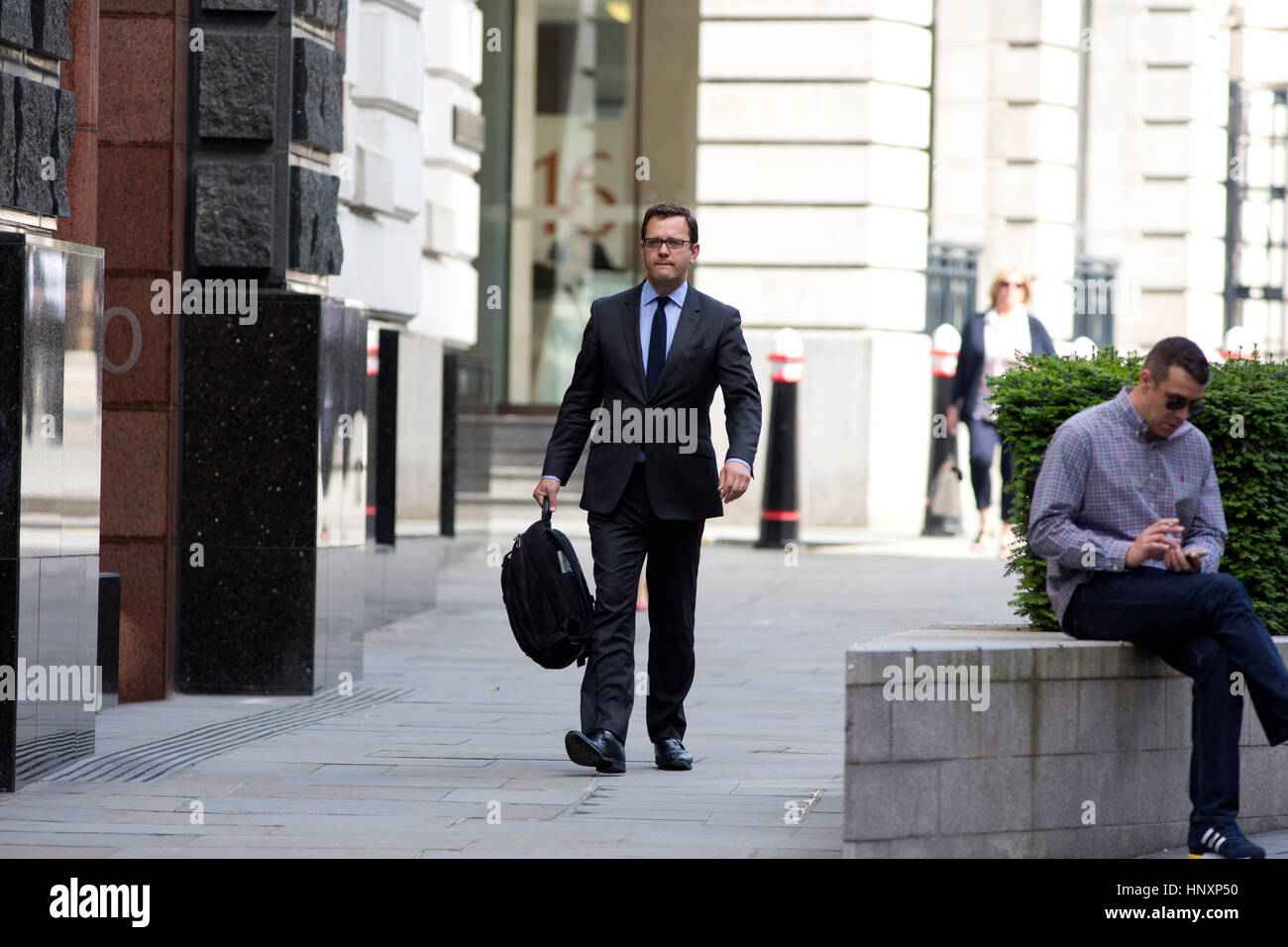 Andy Coulson kommt an der Old Bailey, London. 11. Juni 2014. Stockfoto