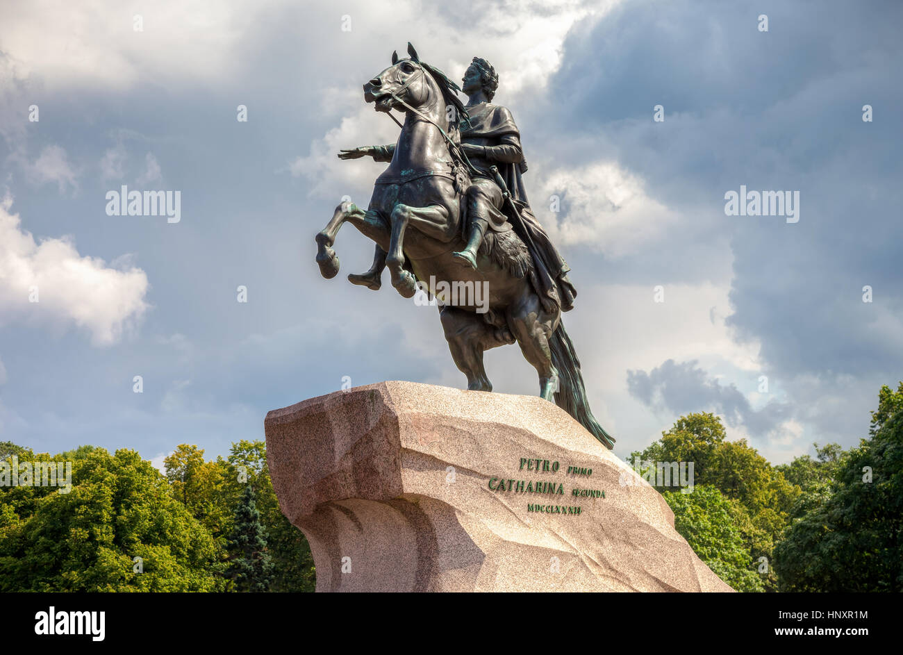 Sankt PETERSBURG Russland 31 Juli 2016 Das Reiterdenkmal Der sankt-petersburg-russland-31-juli-2016-das-reiterdenkmal-der