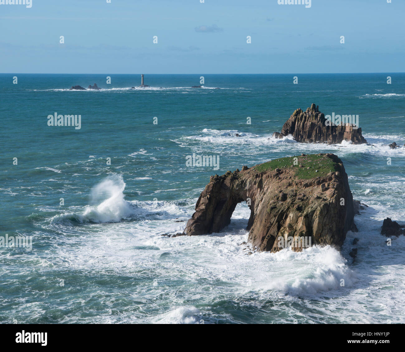 Lands End Cornwall Stockfoto