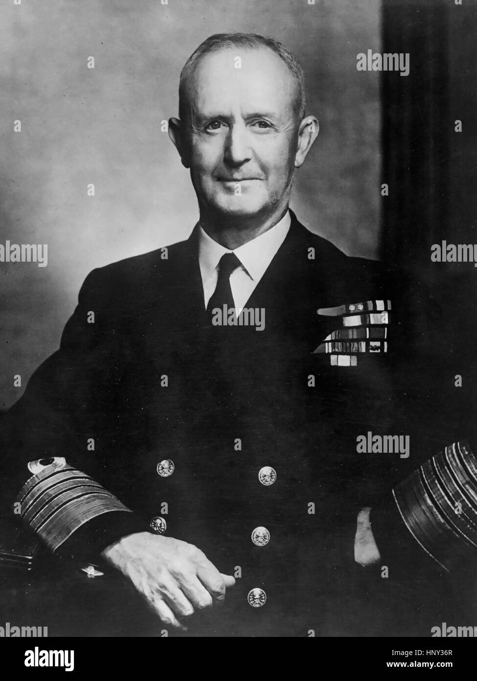 ANDREW CUMMINGHAM (1883 – 1963), britischer Admiral der Flotte im Jahr 1947 Stockfoto