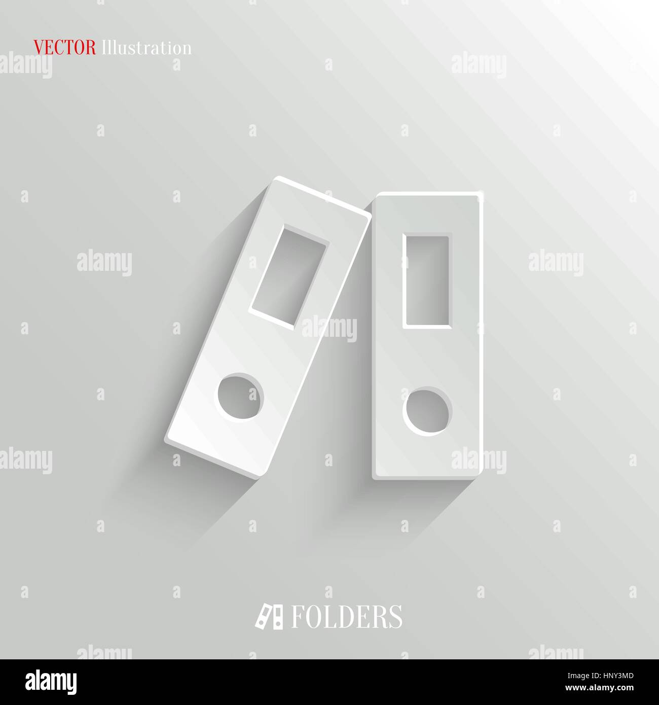 Office-Ordner-Symbol - Vektor-Web-Illustration, leicht in jeden beliebigen Hintergrund einfügen Stock Vektor