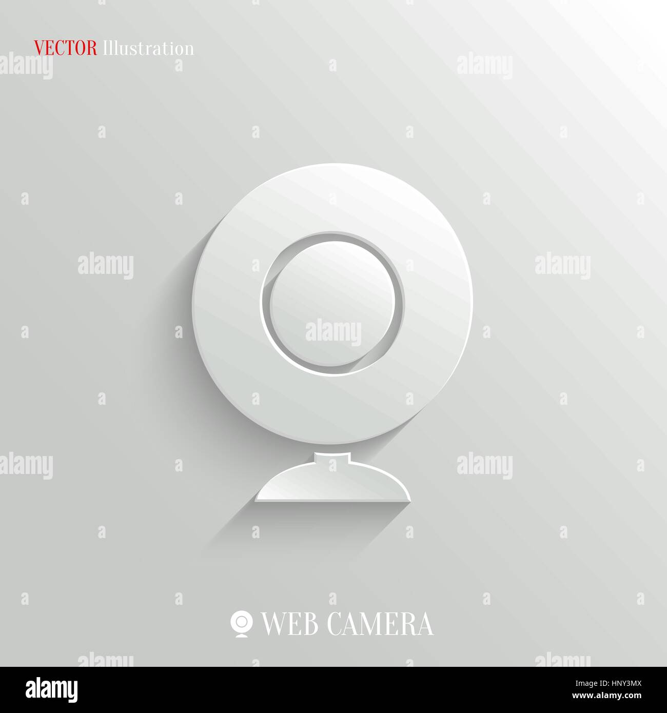 Webcamera Symbol - Vektor-Web-Illustration, leicht in jeden beliebigen Hintergrund einfügen Stock Vektor