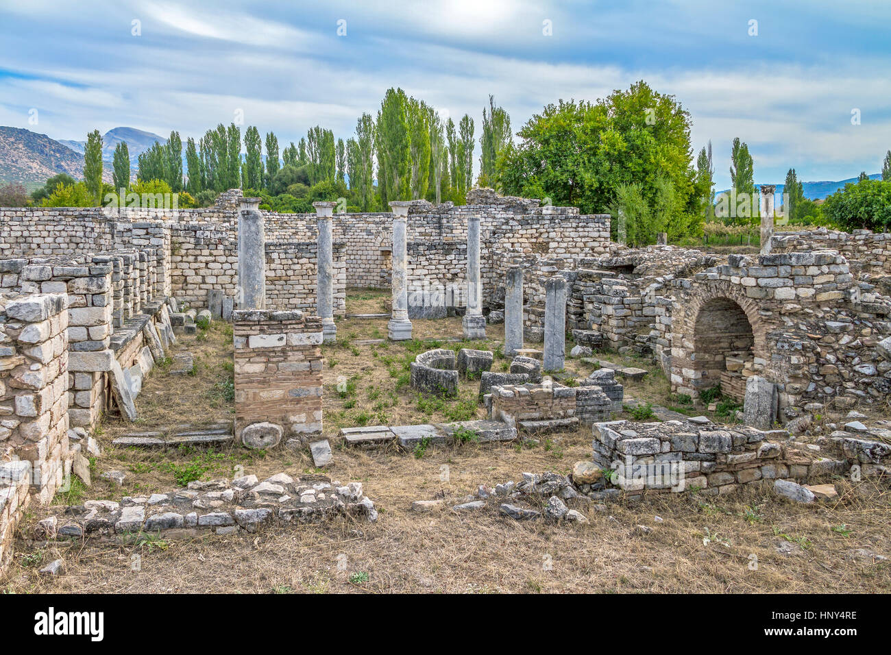 Die antike Stadt Aphrodisias, Anatolien Türkei Stockfoto