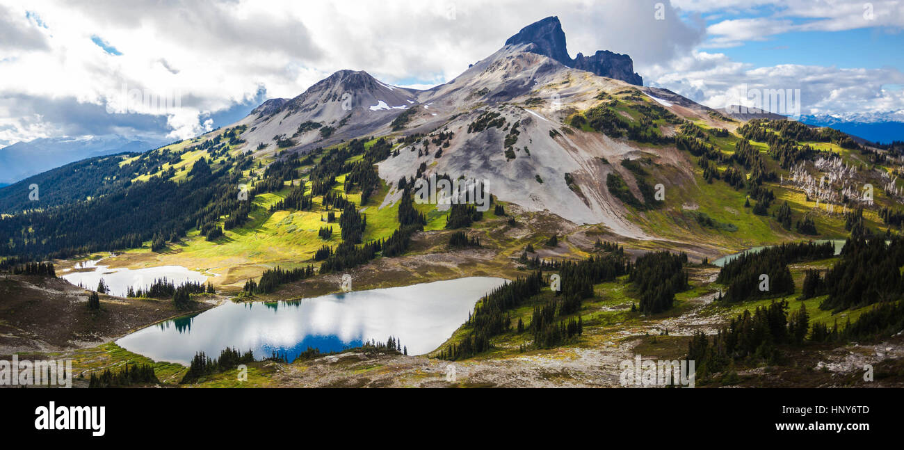 Ansicht des schwarzen Tusk, Garibaldi Provincial Park, Britisch-Kolumbien Stockfoto