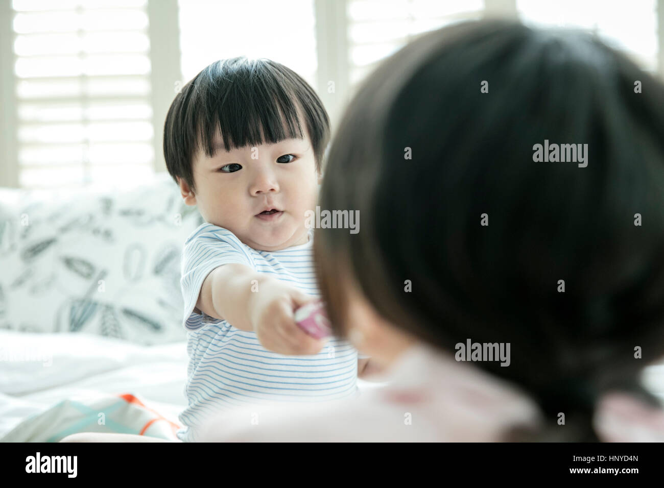Baby und Mutter Stockfoto