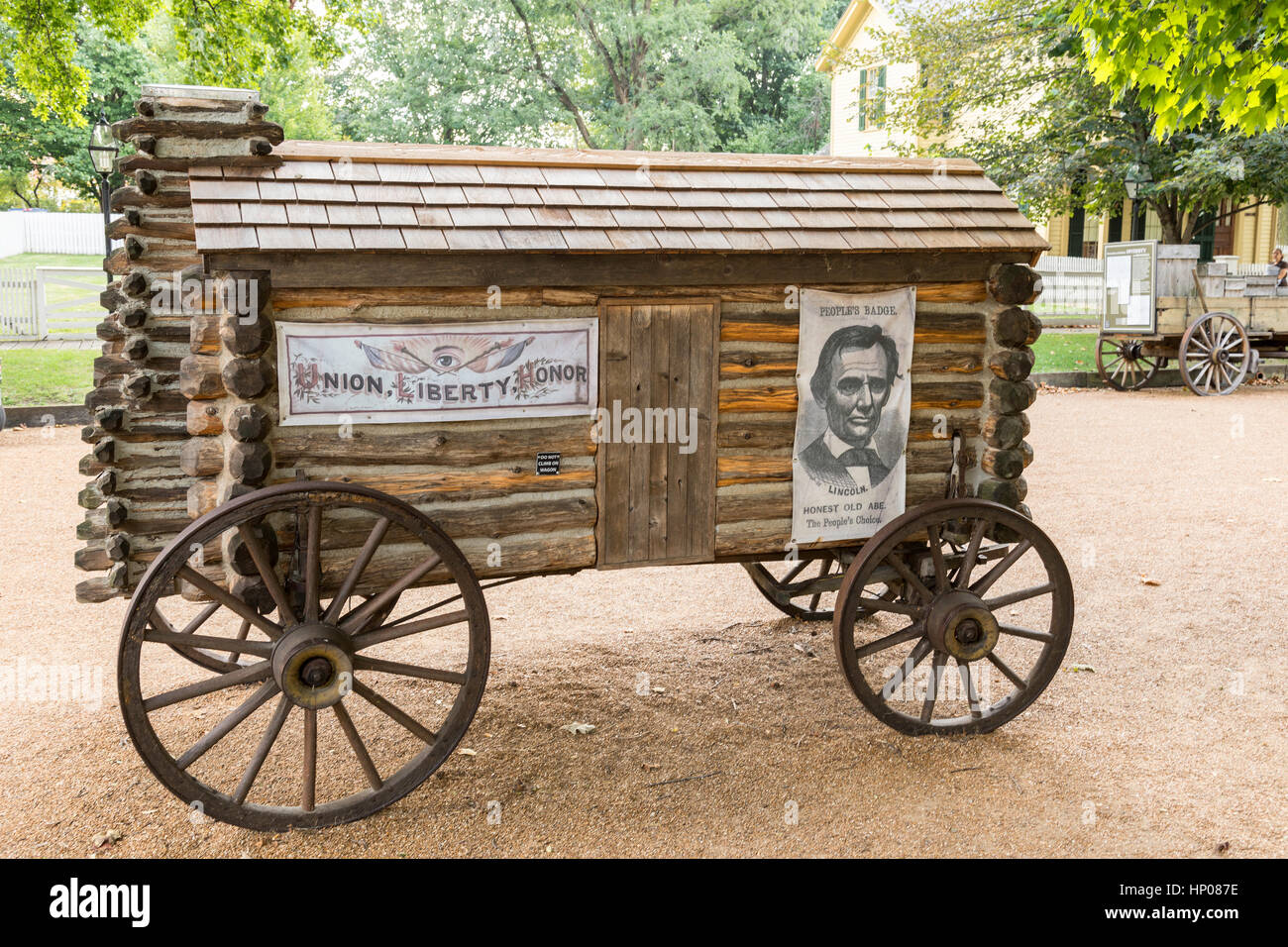 Das Lyon Haus in Lincolns Springfield Nachbarschaft. Stockfoto