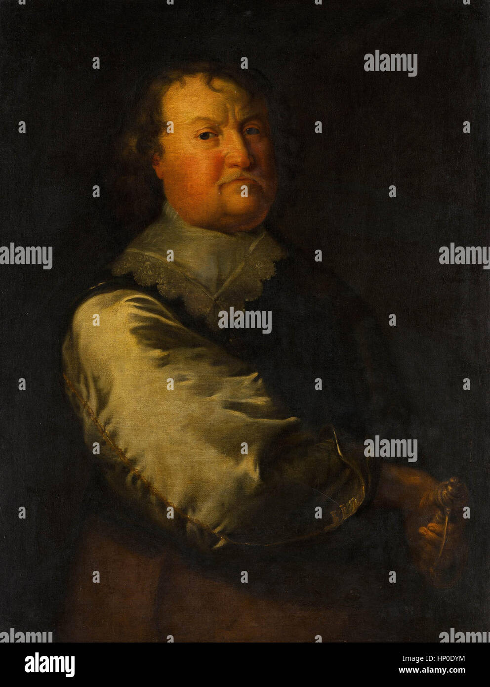 Anonymes Porträt von Ludwig Heinrich von Nassau-Dillenburg - Museum Mauritshuis den Haag Stockfoto