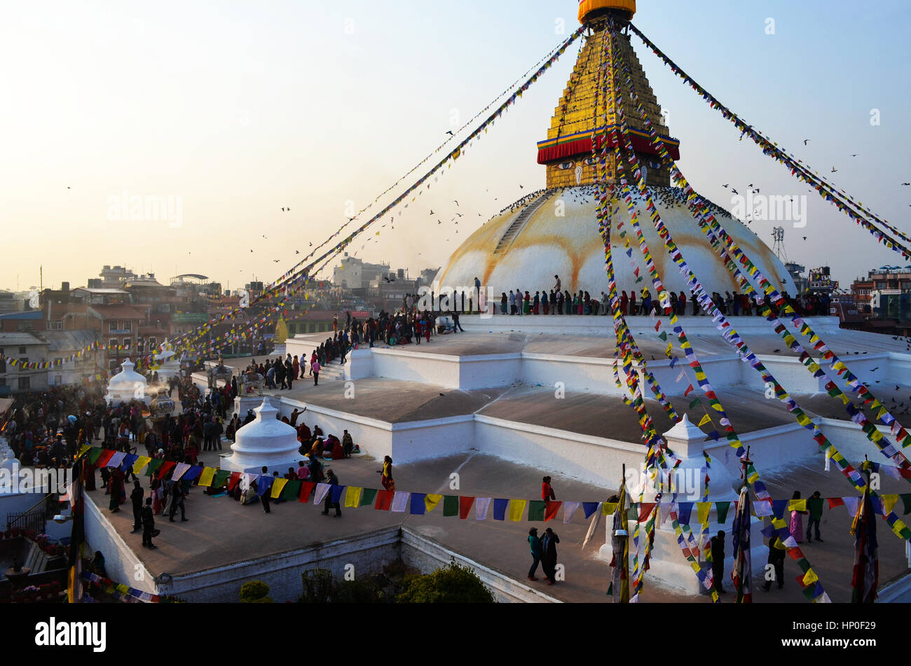 Bouddhanath Stockfoto