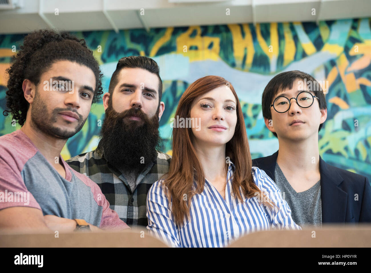 Gruppe von hip-Profis, Porträt Stockfoto